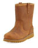 Redwood Leather Boot, Chestnut, Youth