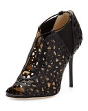 Tactic Lace-Up Cutout Bootie, Black