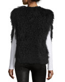 Curly Lamb Shearling Fur Vest