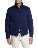 Travel Cashmere Stretch Storm System® Jacket, Blue Lagoon