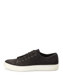 Austin Leather Low-Top Sneaker, Black 