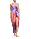 Horizon Printed Silk Pareo