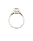 Estate Art Deco Asscher-Cut Diamond Engagement Ring, Size 6.5
