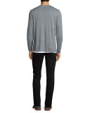 Featherweight Crewneck Sweater, Heather Cinder