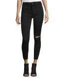 No. 2 Super Skinny Ultra High-Rise Ankle Jeans, Saber