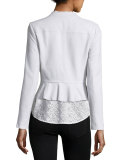 Florence Embroidered Lace-Up Top