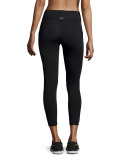 Suprastelle Mesh-Panel Performance Leggings, Black