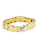 18k Yellow Gold Pois Moi Two-Row Diamond Bangle