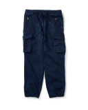 Chino & Terry Cargo Pants, Blue, Size 5-7