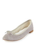 Cendrillon Suede Ballet Flat, Light Gray