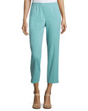 Bleecker Cropped Pants, Ocean