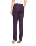 Cropped Stretch-Wool Pants