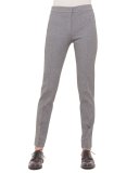 Mara Seamed Skinny Jersey Pants, Silver