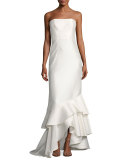 Anya Strapless Tiered Mermaid Gown