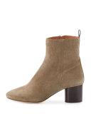 Deyissa Suede Ankle Boot, Taupe