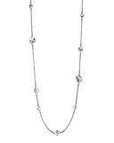 Palu Silver Disc Stations Sautoir Necklace, 18"L