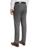 Super 150s Wool Flat-Front Trousers