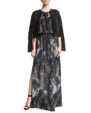 York Halter Striped Maxi Dress 