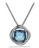 Infinity Medium Pendant with Hampton Blue Topaz on Chain