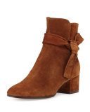 Suede Side-Tie 45mm Ankle Boot, Texas
