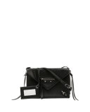Papier Envelope Crossbody Bag, Black