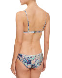 Kasbah Printed Mesh Triangle Bikini Top
