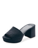 Suede Platform Mule Sandal