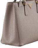 Saffiano Gardner's Tote Bag, Gray (Argilla)