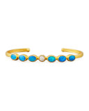 Amulet Hue Opal Cabochon Cuff Bracelet