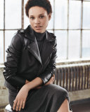 Lambskin Leather Moto Jacket 