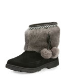Brie Pompom Shearling Boot