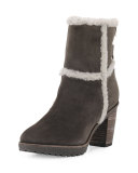 Jen Shearling Ankle Boot, Smoke