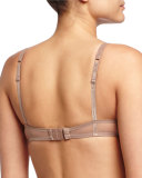 Encens'moi Dotted-Tulle Banded Demi Bra, Mink