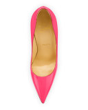 So Kate Patent 120mm Red Sole Pump, Shocking Pink