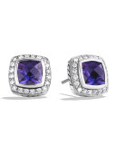 Petite Albion Earrings with Amethyst and Diamonds