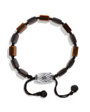 Spiritual Beads Five-Station Tile Bracelet with Tiger's Eye