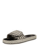 Enki Flat Rope Slide Sandal, Gray