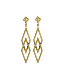 Dakota Brass Statement Earrings