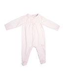 Collared Long-Sleeve Footie Pajamas, Pink, Size 3-9 Months