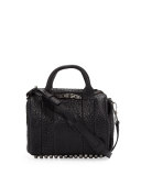 Rockie Crossbody Satchel Bag, Black