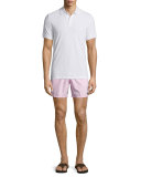 Moorea Solid Swim Trunks, Light Pink