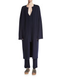 Destiny Straight-Leg Pants, Navy