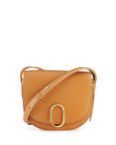 Alix Leather Saddle Bag, Camel