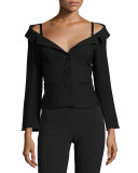 Angelina Off-the-Shoulder Blazer