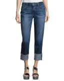 The Smith Mid-Rise Cropped Straight-Leg Jeans, Dionne