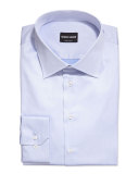 Basic Woven Dress Shirt, Light Blue 