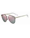 Reflected Prism Aviator Sunglasses, Pink