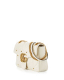 GG Marmont 2.0 Medium Quilted Shoulder Bag, White