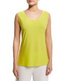 Sleeveless Long Tank, Yellow 