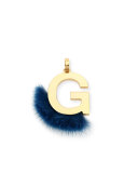 ABClick Letter G Mink Charm for Handbag, Multi